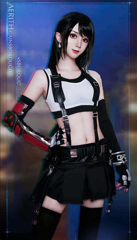 tifa lockhart cosplay|tifa cosplay wig.